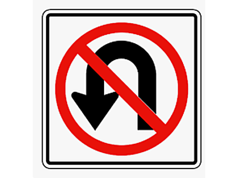 On a roadway between intersections / at an intersection where a road exits to a public or private parking area / at a street intersection — Alberta other road sign for Class 7 test