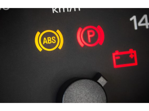 Applying steady brake pressure to just before wheel lock-up, and slightly releasing if wheels lock — Alberta other road sign for Class 7 test