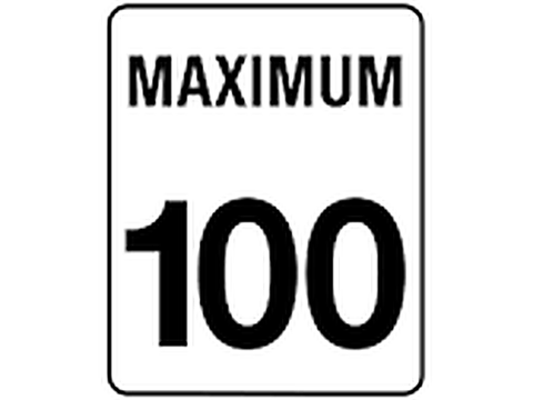 The maximum speed permitted under favorable conditions — Alberta speed-limits road sign for Class 7 test
