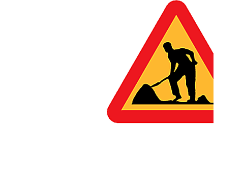 Construction Zone — Alberta warning road sign for Class 7 test